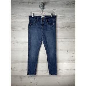 LOFT Jeans Womens 8/29 Blue Medium Wash Modern Skinny Stretch Denim‎ Zip Fly